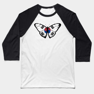 Vintage Korea Butterfly Moth | Pray For Korea and Stand with Korea Baseball T-Shirt